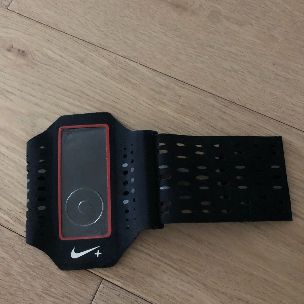 Nike Black and Red Sports Armband